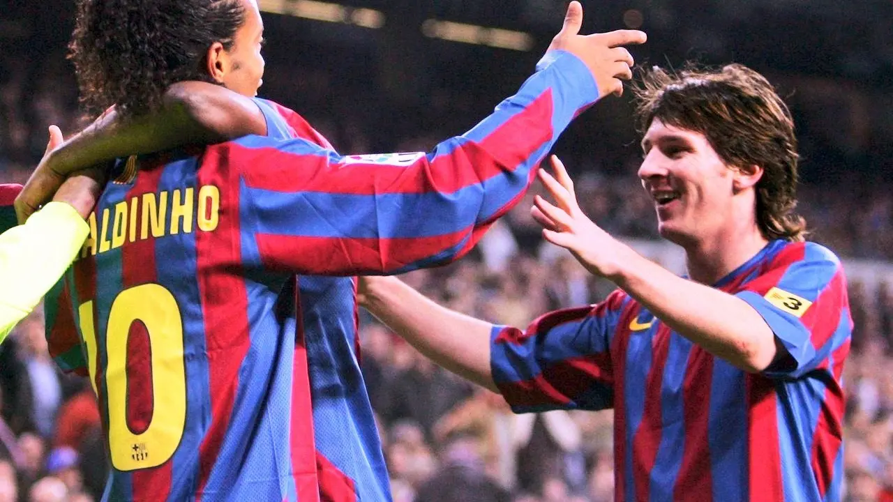 Ronaldinho dan Lionel Messi