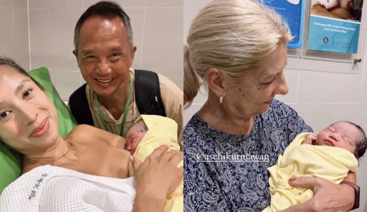 Bahkan, ia pun memerlihatkan wajah bahagia tanpa makeup saat menyusui si kecil yang diberi nama Kiro Zayden Bachdim.  (@jenniferbachdim)