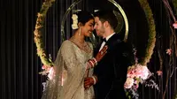 Resepsi pernikahan Priyanka Chopra dan Nick Jonas di New Delhi, India, 4 Desember 2018. (SAJJAD HUSSAIN / AFP/Asnida Riani)