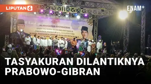 VIDEO: Prabowo-Gibran Dilantik, Ratusan Kyai di Probolinggo Gelar Tasyakuran