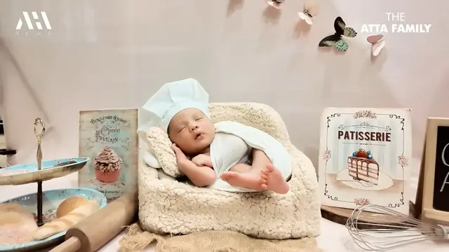 Pemotretan Azura, putri kedua Atta Halilintar dan Aurel Hermansyah. (Foto: YouTube/AH)