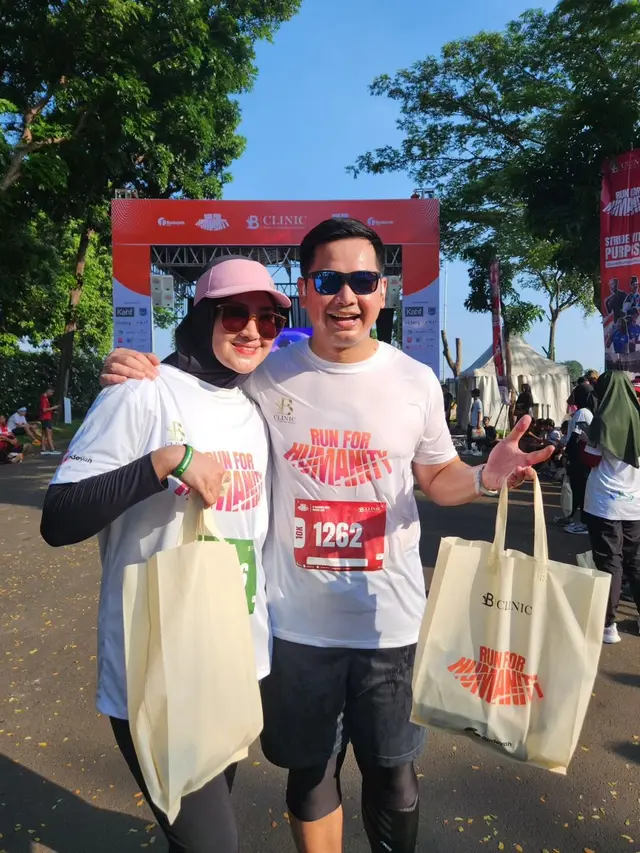 Galang Dana untuk Palestina, Ini 8 Potret Artis Ikut 'Run for Humanity'