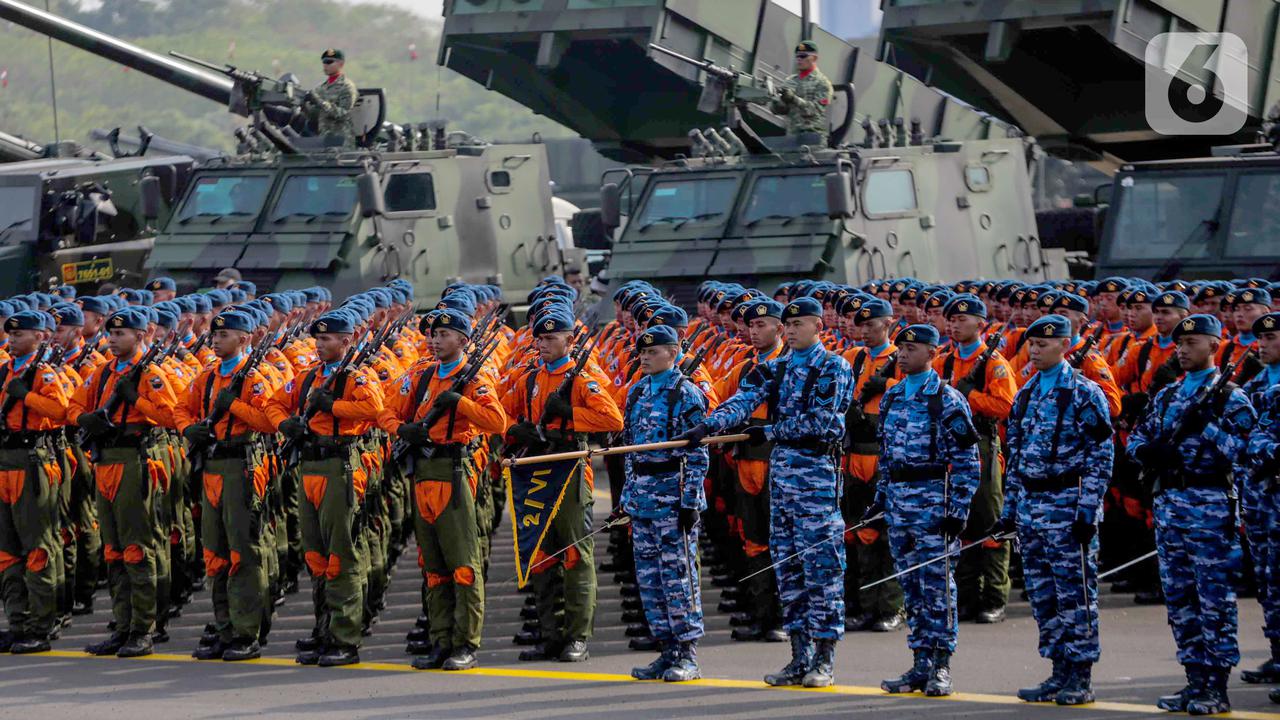 Ribuan Pasukan Ikuti Gladi Bersih HUT ke-74 TNI