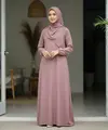 Gamis Mauve & Mocha yang Diprediksi Menjadi Tren 2026 (Image by Gemini AI)