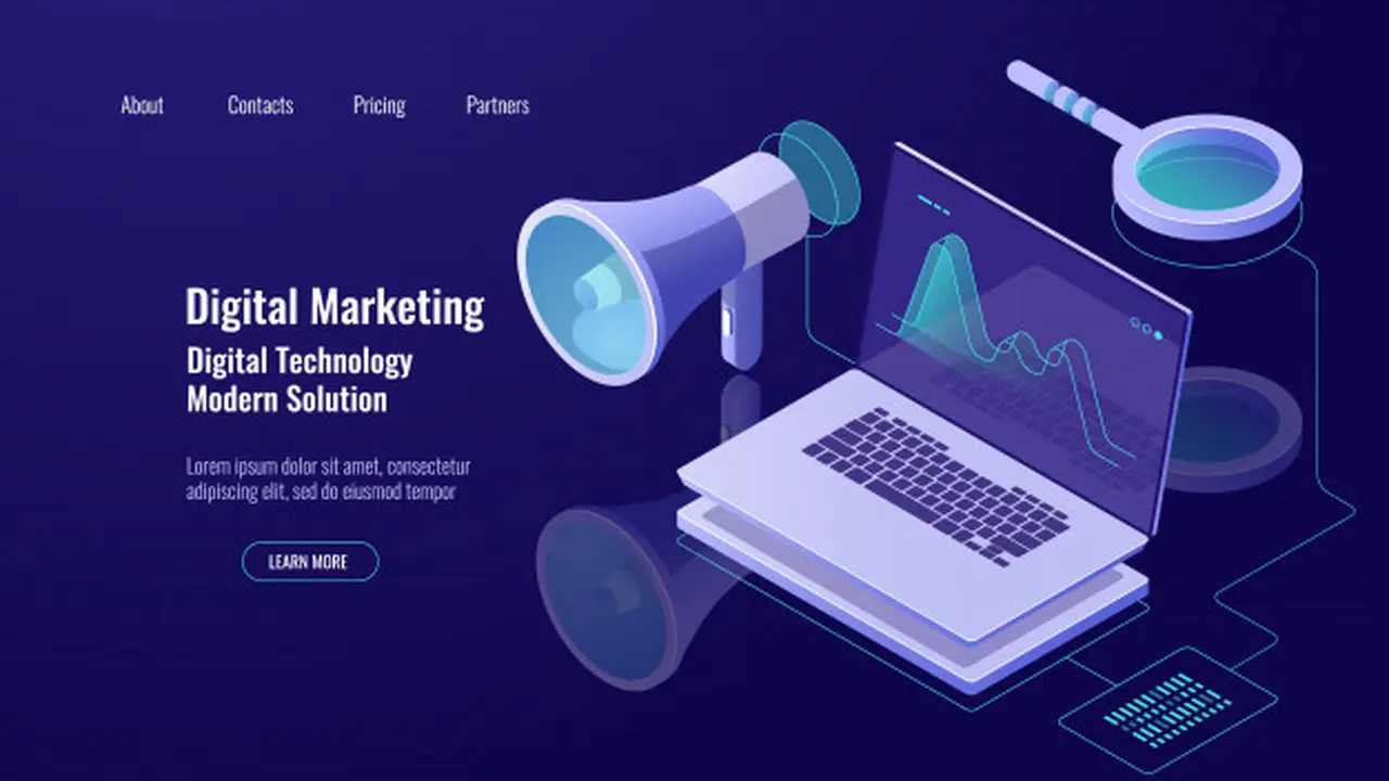 Ilustrasi digital marketing