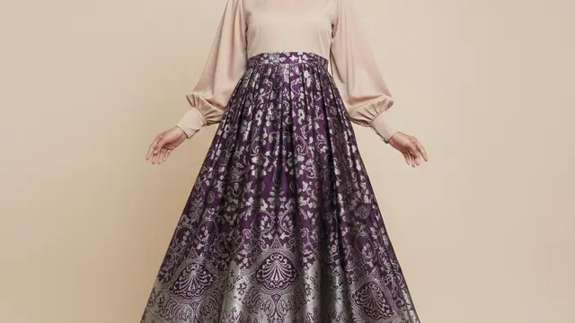 Pilihan Gamis Batik Silk Look Jatuh Lembut Terbaru by Gemini