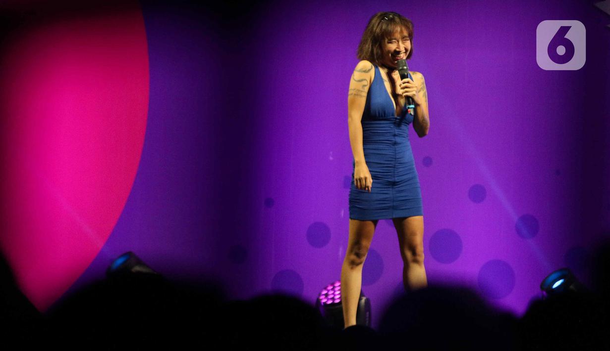 Pada Jikomfest 2023 hari kedua, tidak hanya menampilkan aksi dari Alma Silviani, Boah Sartika, dan Annie Yang. (Liputan6.com/Herman Zakharia)