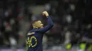 Kylian Mbappe jadi bintang bagi Le Blues, dengan catatan tiga gol dan dua assist. (AP Photo/Daniel Cole)