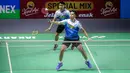 Pebulu tangkis ganda putra Indonesia, Sabar Karyaman Gutama/Moh Reza Pahlevi saat bertanding melawan pasangan Chinese Taipei, Lee Jhe-Huei/Yang Po-Hsuan pada babak perempat final Indonesia Open 2024 di Istora Senayan, Jakarta, Sabtu (07/06/2024). (Bola.com/Bagaskara Lazuardi)