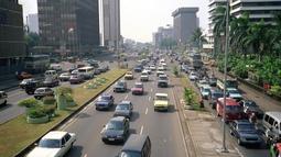 Jalan protok Jakarta sudah terlihat ramai ya. Ada yang tahu ini dimana? (Source: Instagram/@perfectlifeid)