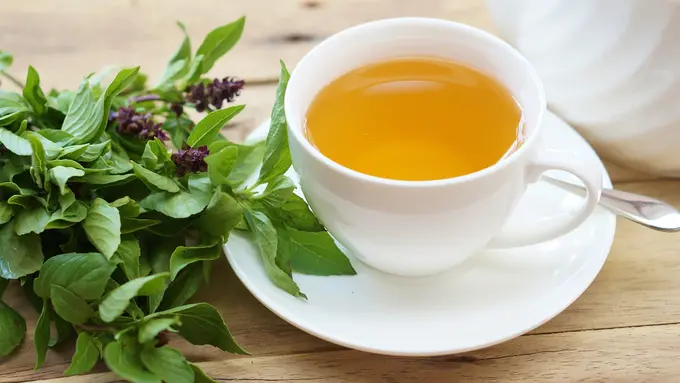 minuman seduhan rebusan kemangi