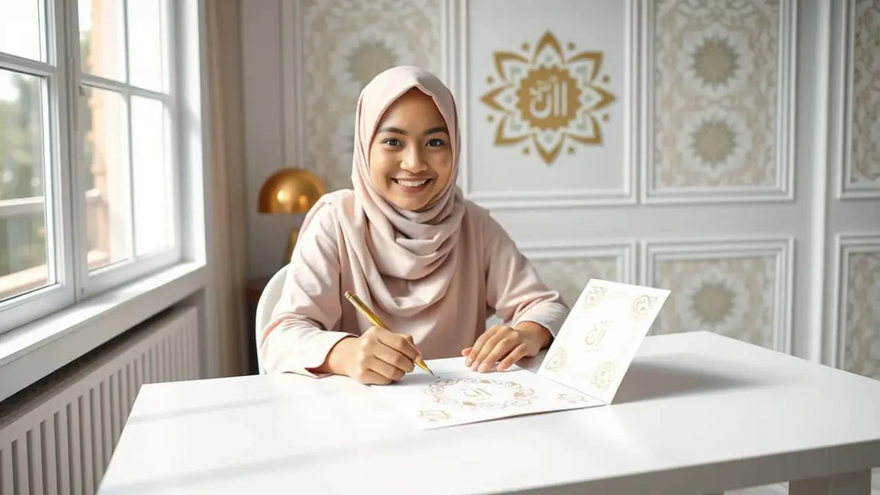 bentuk kartu ucapan lebaran