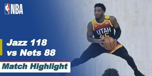 VIDEO: Highlights NBA, Utah Jazz Bungkam Brooklyn Nets 118-88