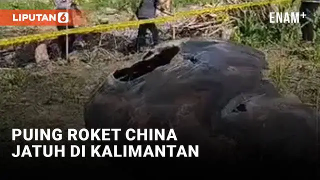 Benda asing jatuh dari angkasa di wilayah Kalimantan Barat. Benda tersebut diduga puing-puing roket milik China.