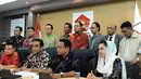 Fraksi Partai Gerindra menggelar jumpa pers terkait kenaikan harga BBM di Gedung DPR, Jakarta, Rabu (19/11/2014). (Liputan6.com/Andrian M Tunay)