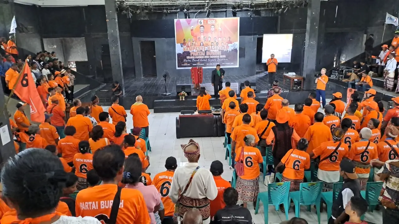 Partai Buruh menggelar kampanye di Kupang, Nusa Tenggara Timur, Rabu, (24/1/2024) (Istimewa)