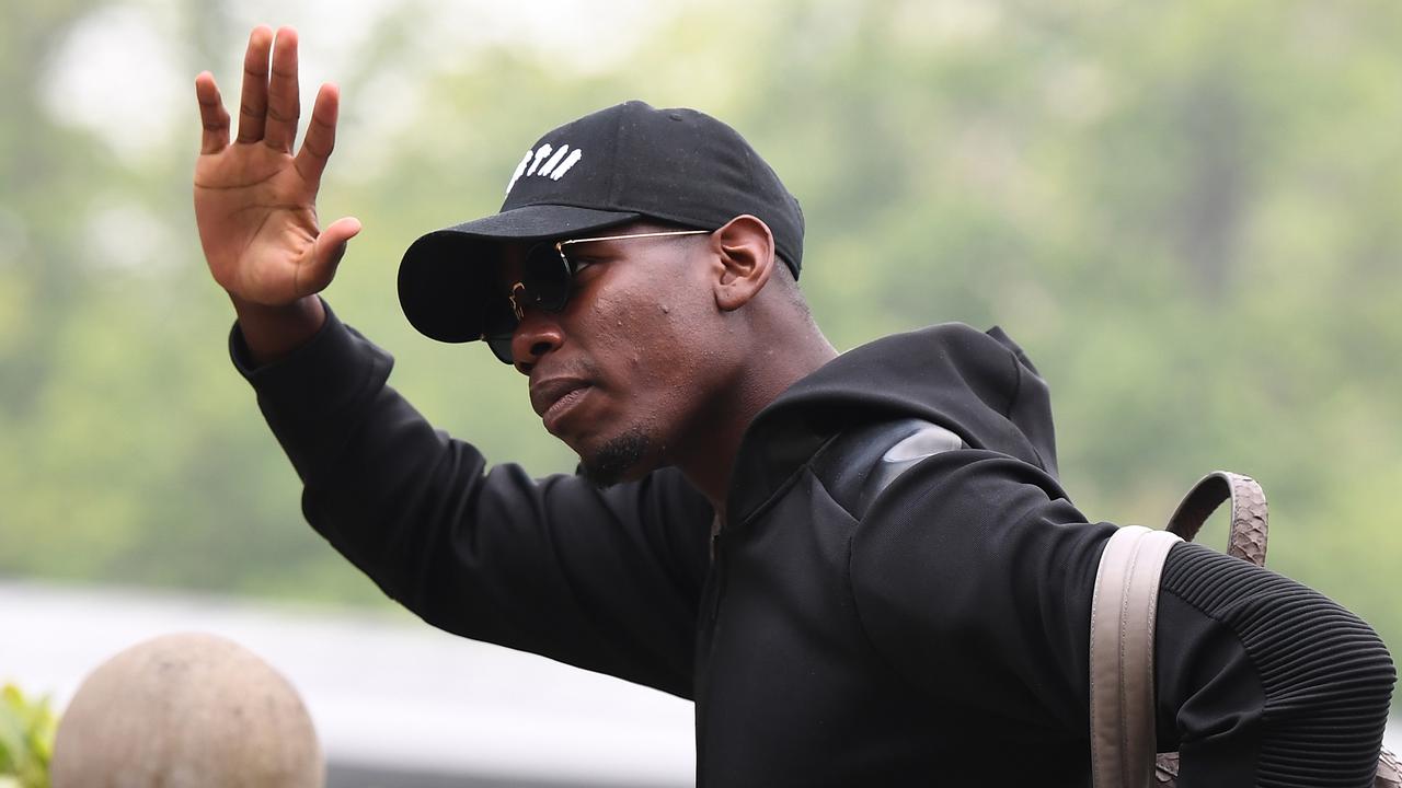 Gelandang Manchester United (MU) Paul Pogba