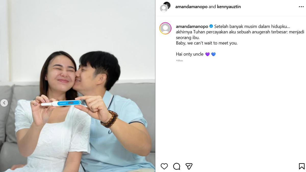 Amanda Manopo Umumkan Kehamilan, Tak Sabar Menantikan Kehadiran Sang Buah Hati