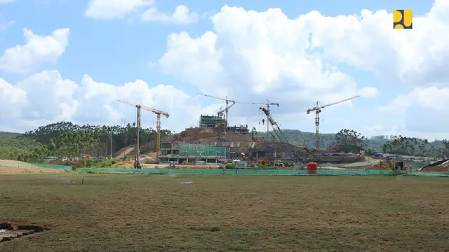 Pembangunan infrastruktur dasar Ibu Kota Negara atau IKN Nusantara tahap I telah mencapai 36 persen. Seluruh kegiatan masih terjaga dari sisi jadwal pelaksanaan (on schedule). (Dok Kementerian PUPR)
