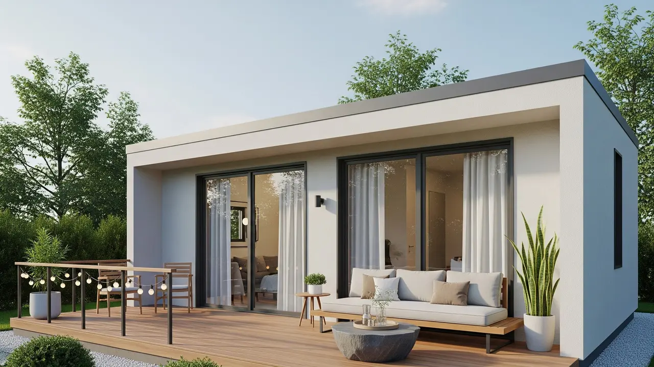 Teras Rumah Mungil Minimalis (Gemini AI)