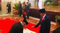 Jokowi melantik Duta Besar Afrika Selatan (Titin Supriyatin/Merdeka.com)