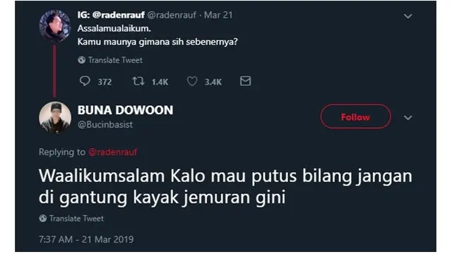 6 Respons Netizen Ditanya Maunya Gimana Ini Malah Bikin Baper