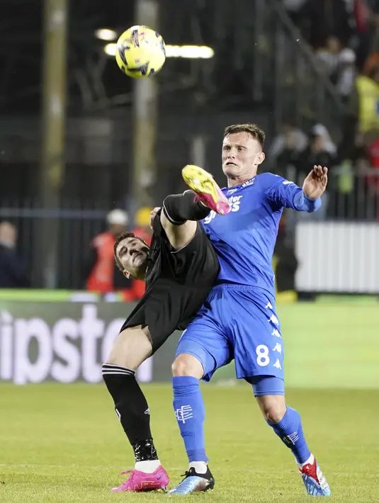 Laga tandang di Stadio Carlo Castellani jadi mimpi buruk bagi Juventus. (Marco Bucco/LaPresse via AP)