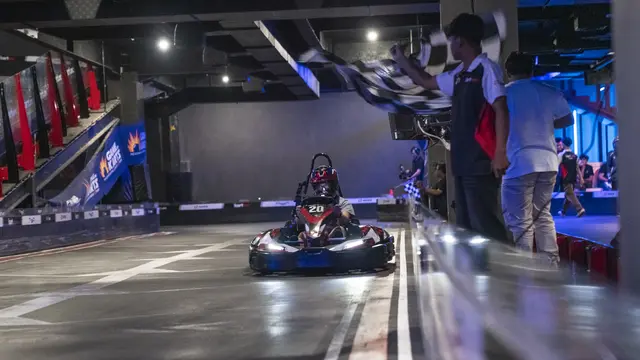 Keseruan balapan gokart
