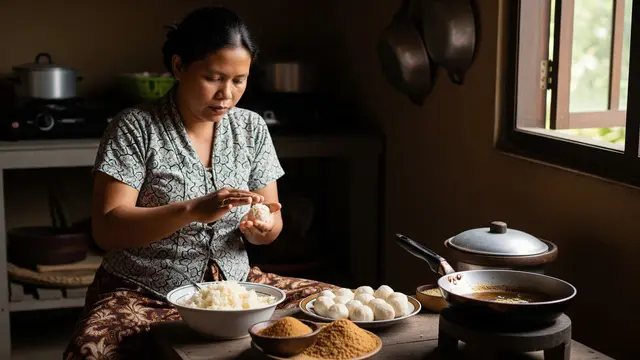 Membuat Cemplon Singkong Tanpa Kelapa