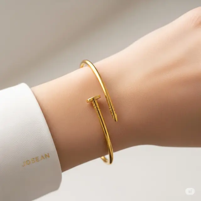 Gelang Emas Model Paku. Foto: Gemini