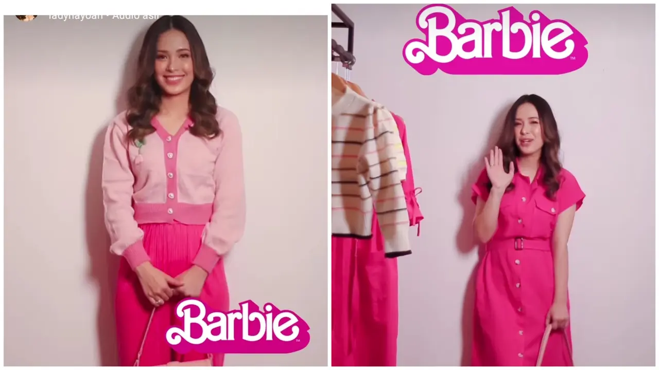 Lady Nayoan istri Rendy Kjaernett ikut bikin konten bertema Barbie (Foto: instagram ladynayoan)