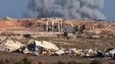 Sementara pasukan darat bergerak masuk dari pinggiran kota Gaza setelah berminggu-minggu serangan udara dan persiapan militer. (Jack GUEZ/AFP)
