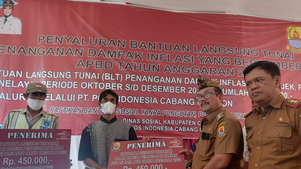 Cair, Ojek Hingga Nelayan Dapat BLT Pemkab Cirebon