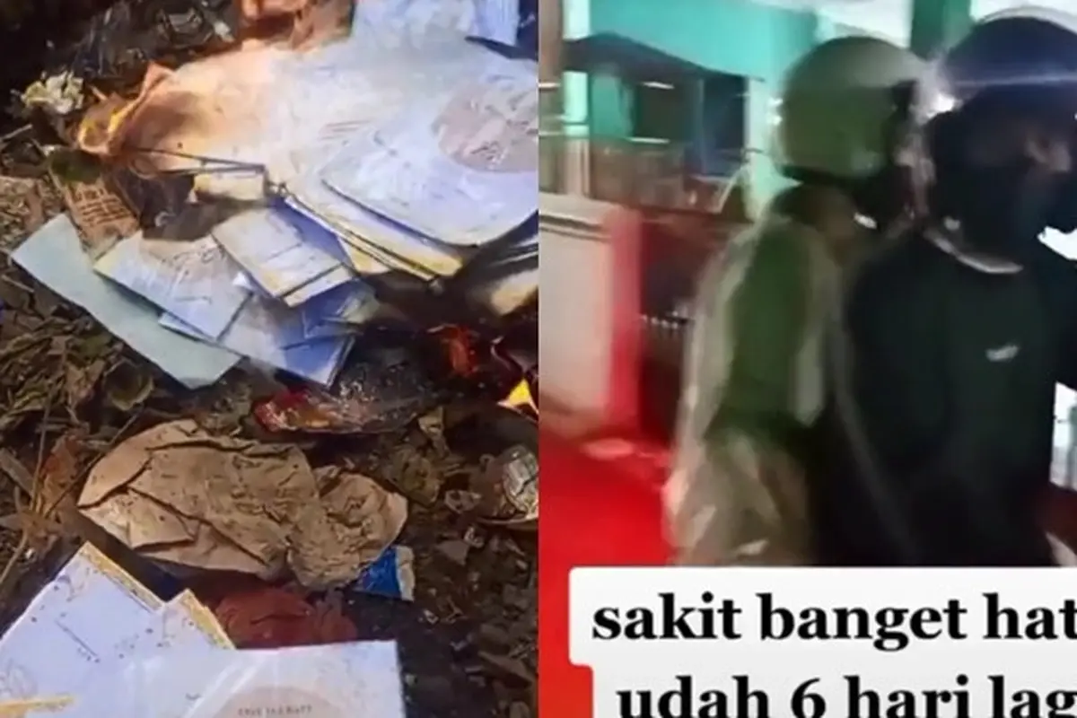 Viral Aksi Pria Bakar Undangan Pernikahan Usai Pergoki Calon Istri Selingkuh 6 Hari Jelang Akad