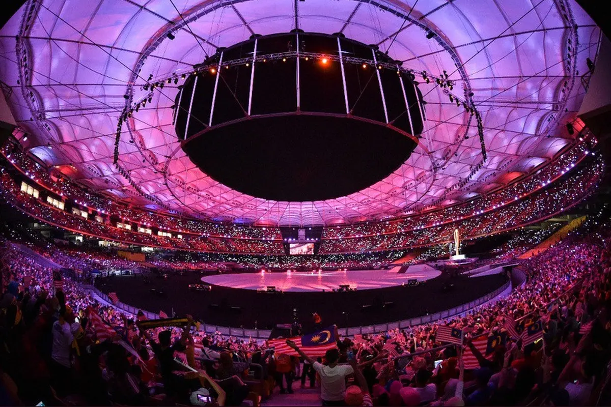 Suasana upacara penutupan SEA Games 2017 di Stadion Nasional Bukit Jalil, Rabu (30/8/2017). (Twitter)
