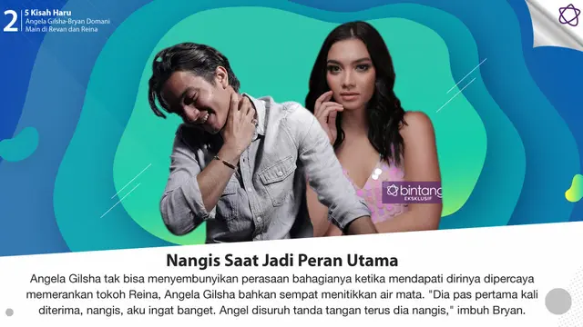 [Bintang] Angela Gilsha dan Bryan Domani