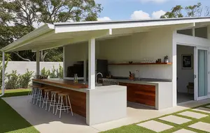 7 Desain Dapur Semi Outdoor Anti Tempias Hujan untuk Rumah Minimalis, Memasak Jadi Lebih Nyaman