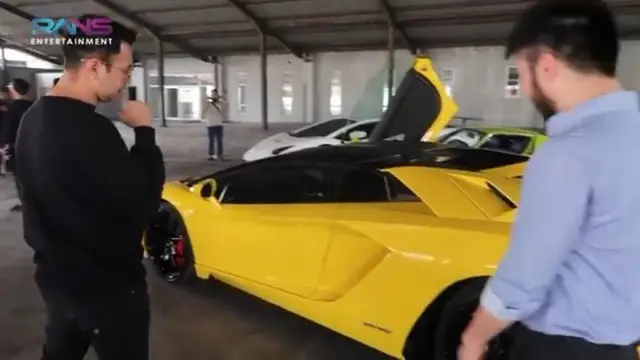 Kondisi mobil Lamborghini Aventador Raffi Ahmad yang terbakar (YouTube/ RansEntertainment)
