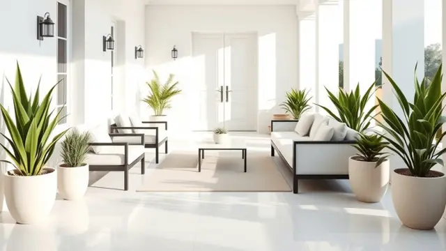 Teras Minimalis Elegan Bernuansa Putih