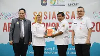 Sosialisasi Asosiasi Pemerintah Kabupaten Seluruh Indonesia (APKASI) Otonomi Expo 2023 di Gedung F Kantor Pusat Kemendagri, Rabu (8/2/2023).