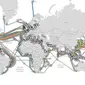 Peta kabel telekomunikasi bawah laut di dunia. (Doc: Submarine Cable Map)