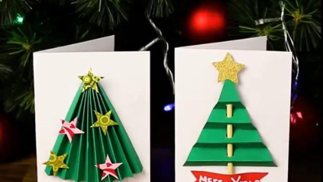 Sulap Barang Bekas Jadi Kartu Natal dan Hiasan Pohon 