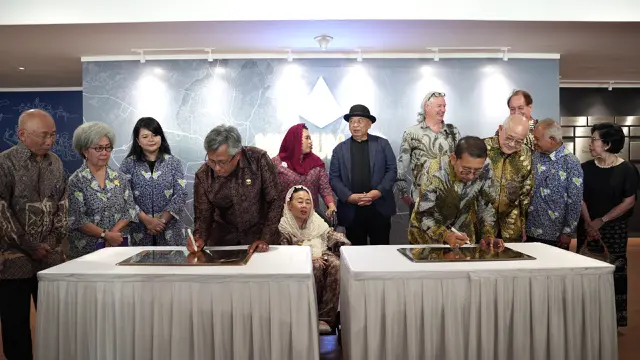 Menteri Kebudayaan Fadli Zon saat peresmian Museum ITB.