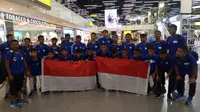 FOSSBI Rajawali Muda dan ASIOP APACINTI akan berlaga di Final Dunia Danone Nations Cup (Liputan6.com / Jonathan Pandapotan Purba)