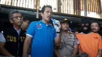 Deputi Bidang Pemberantasan BNN  Arman Depari memberi keterangan pers pengungkapan sabu di Demak (Felek Wahyu/Liputan6.com)