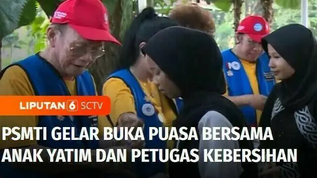 Paguyuban Sosial Marga Tionghoa Indonesia menggelar acara buka puasa bersama anak yatim dan petugas kebersihan di Jakarta Pusat, Sabtu sore. Program yang digelar setiap tahun ini diberi tajuk, Menabur Kebaikan dengan Memberi.