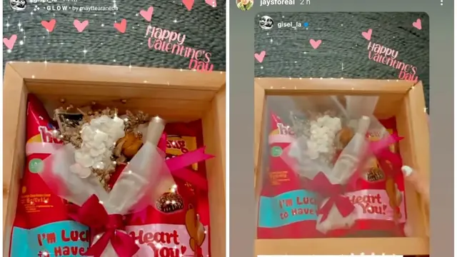 Bingkisan yang diberikan Wijin kepada Gisel