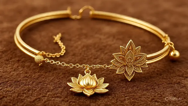Gelang Emas Islami Model Serut untuk Dewasa