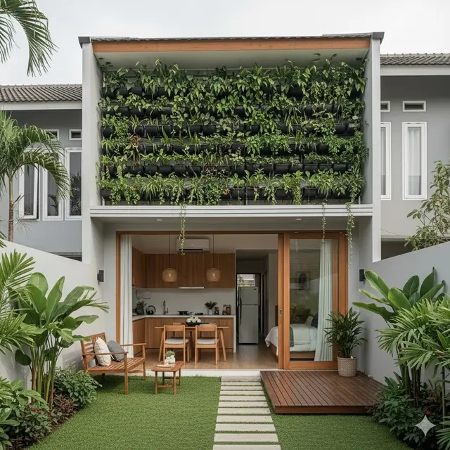 Taman Vertikal untuk Lahan Sempit