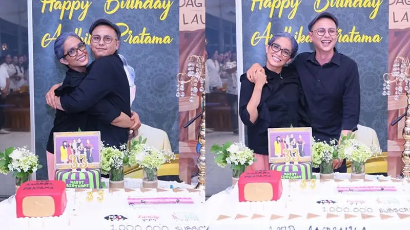 7 Momen Ulang Tahun Andhika Pratama, Berdandan Ala Kakek Nenek